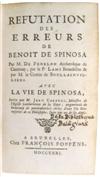 SPINOZA, BARUCH.  Fénelon, François; et al. Réfutation des Erreurs de Benoît de Spinosa.  1731